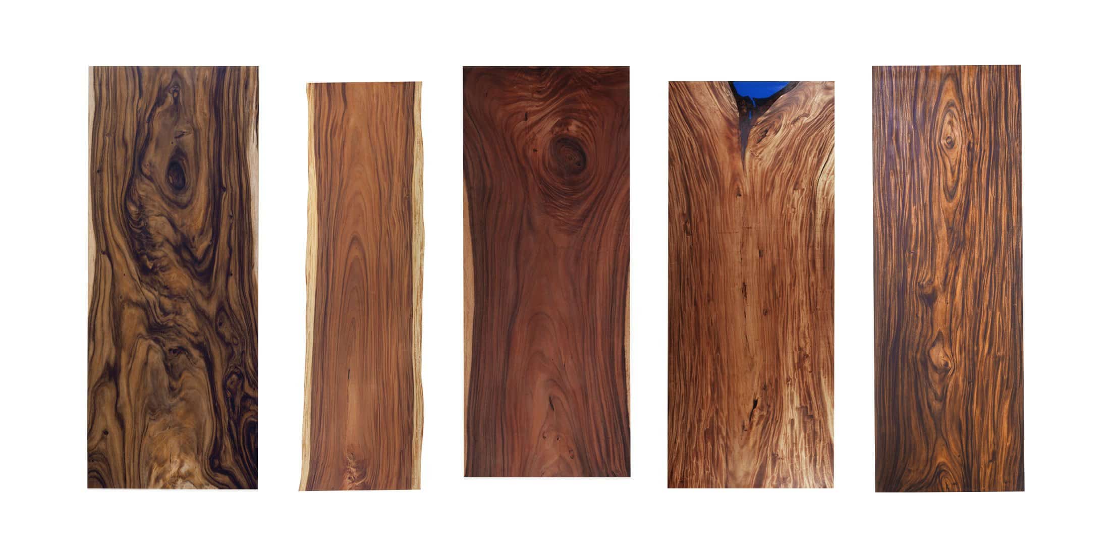 massive Echtholz Tischblätter aus Suar Holz